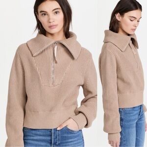 NWT Varley Mentone‎ Half Zip Shaker Sweater XL